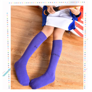 Fashion colorful kids cotton socks toddler girls knee high socks